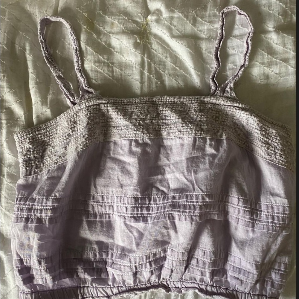 Aeropostale purple cropped tank